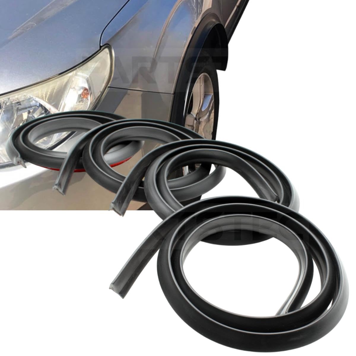 【送料無料】フェンダーモール 汎用タイプ 　スーパーポリウレタン製　４本 Amazon | MOTOR POWER 汎用 ラバー オーバーフェンダー モール 黒